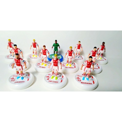 Subbuteo Andrew Table Soccer Ajax 2018-19 Champions League kit on RSB Professional Bases